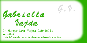 gabriella vajda business card
